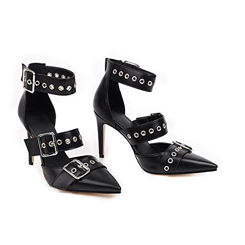 Chaussures pointues de fête stables avec boucle pour un maintien parfait et élégant