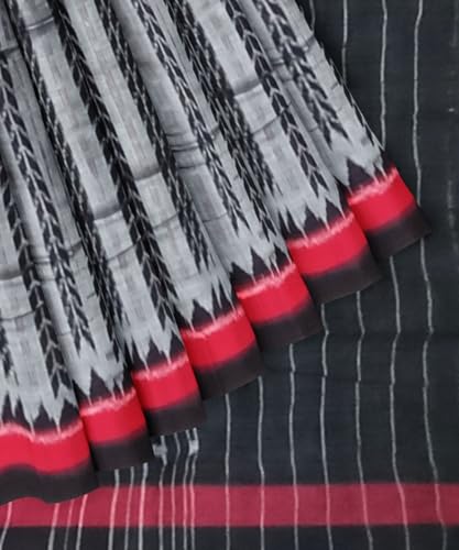 Image of Nuapatna Cotton Saree of Odisha Ikkat Orissa Traditional Handloom Sari | Bomkai | Pata | Nuapatana | sambalpuri saree | khandua patta sare | without Blouse S9
