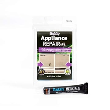MagicEzy Appliance RepairEzy - (White) | Appliance Touch Up Paint | Scratch Repair for Stove, Microwave, Fridge | Enamel, Metal, Stainless Steel |