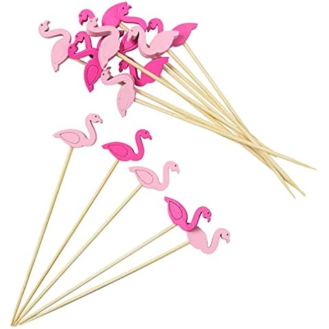 KEYIDO Flamingo Cocktail Sticks for Parties Cover