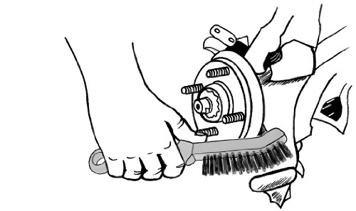 Image of Lisle 13410 Disc Brake Caliper Brush