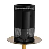 Professional Hookah Wind Cover - Metal Heat Management System & Wind Protector for Outdoor Shisha Use (Black-A)