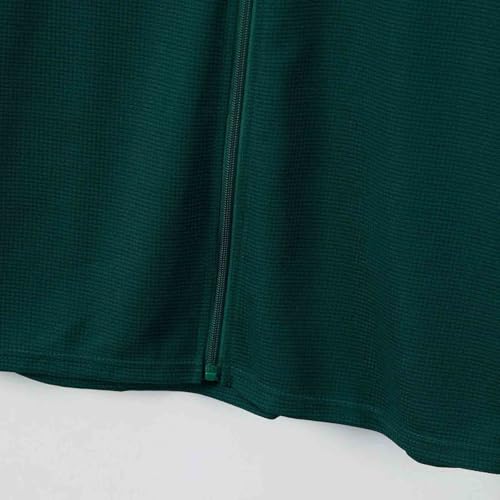 Mens Full Zip Up Jackets Waffle Solid Color Long Sleeve Lapel Collar Coats Fall Casual Lightwieght Jacket with Pocket4