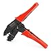 Baomain Ratchet Crimper Plier HS-07FL Flag Female Quick Disconnects Crimping Tools Use for 1.5-2.5 mm² (15-13 AWG) Red