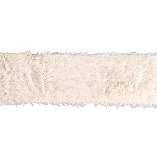 Ideen mit Herz Kunstfell-Band Plüsch | Fellstoff | 8 cm breit | 2 m lang | ideal zum Basteln, Nähen, Dekorieren | Tischläufer