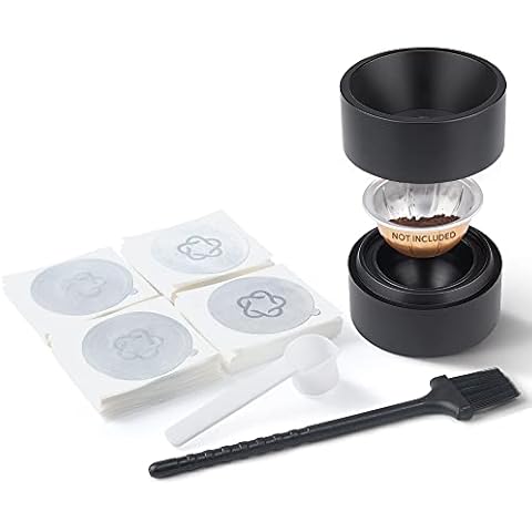 BENFUCHEN Aluminum Foil Seals Kit Reusable Vertuo Capsule Kit For VertuoLine Capsules to Reuse Refillable Nespresso Vertuoline Capsules Pods, Seal Kit+100pcs Aluminum Foil Seals Lid+Scoop+Brush Cover