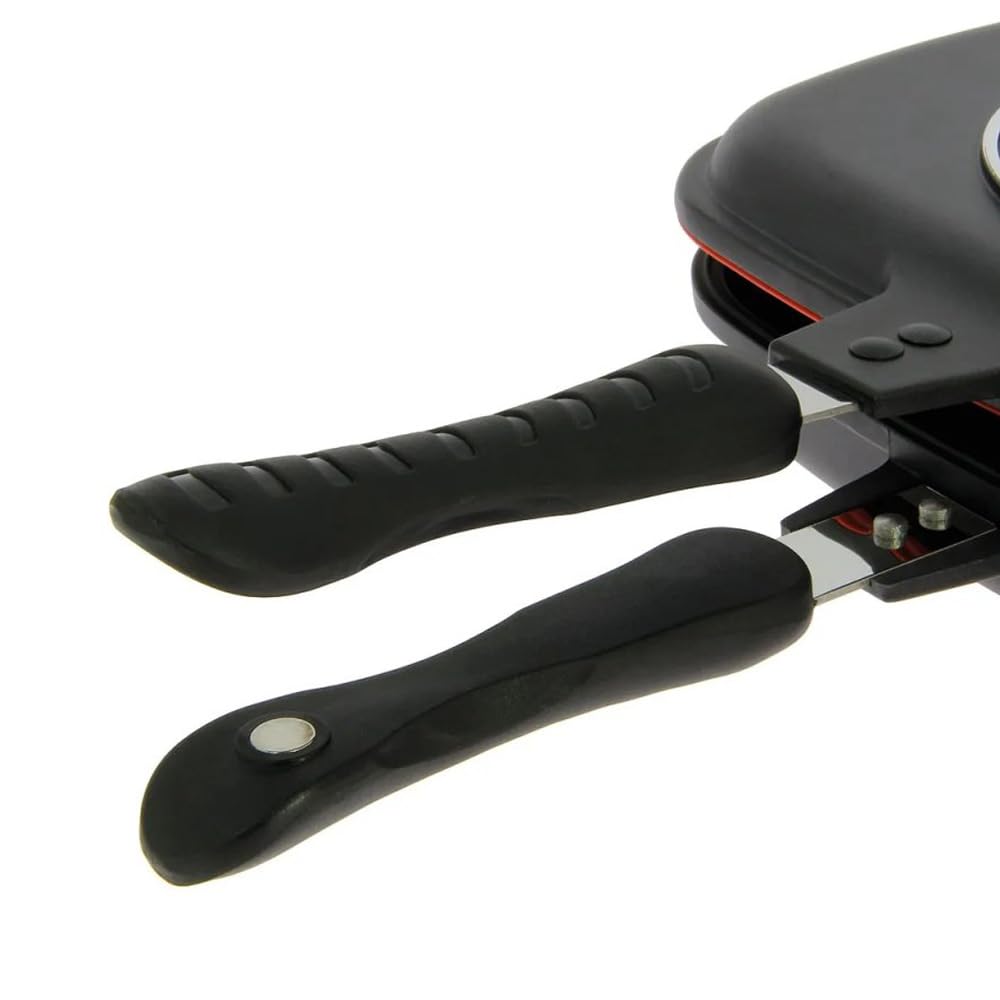 G8DS Doppel Pfanne Outdoor Angeln Toastpfanne Antihaftbeschichtete Bratpfanne Camping Toaster Sandwich Maker für Frühstück Camping