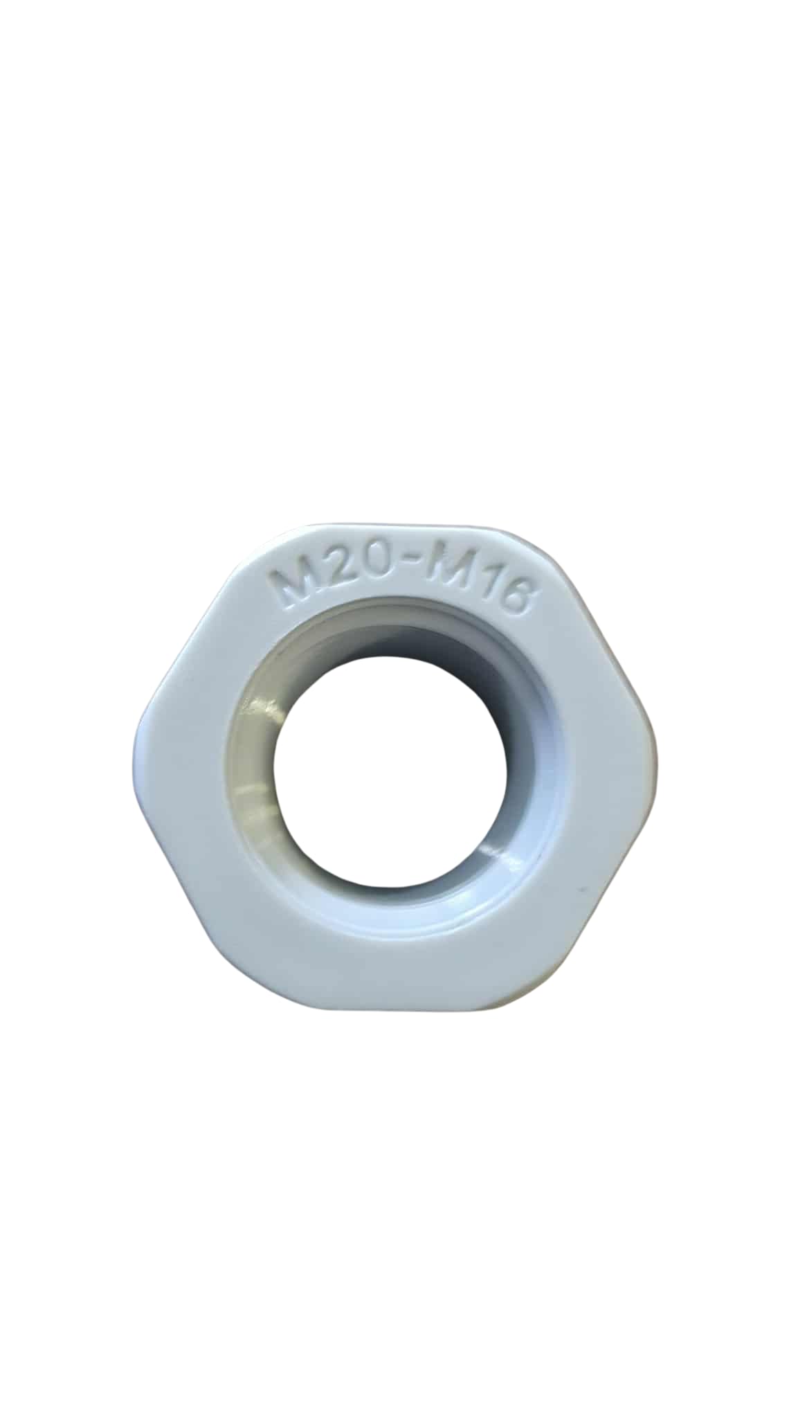Ajb Supplies Men's Grey M20 - M16 Reducer Nylon | Threaded Reducer Cable Gland Hex | M20 Fe M16 - Pack Of 2