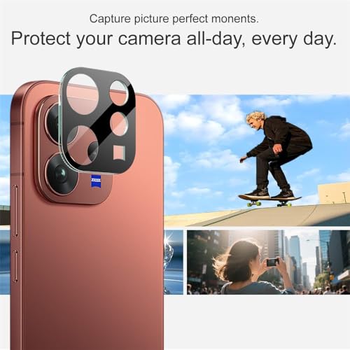 Image of Camera Lens Protector for Vivo V70 / Vivo V70 Elite (Pack of 1) - 9H Hardness Tempered Glass, Ultra HD Clear, Anti-Scratch, Bubble-Free, Case Friendly Camera Guard (Black)