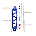 Universal Aluminum Alloy Car 5-Holes Triangle Battery Tray Holder Lock Accessories(BLUE)