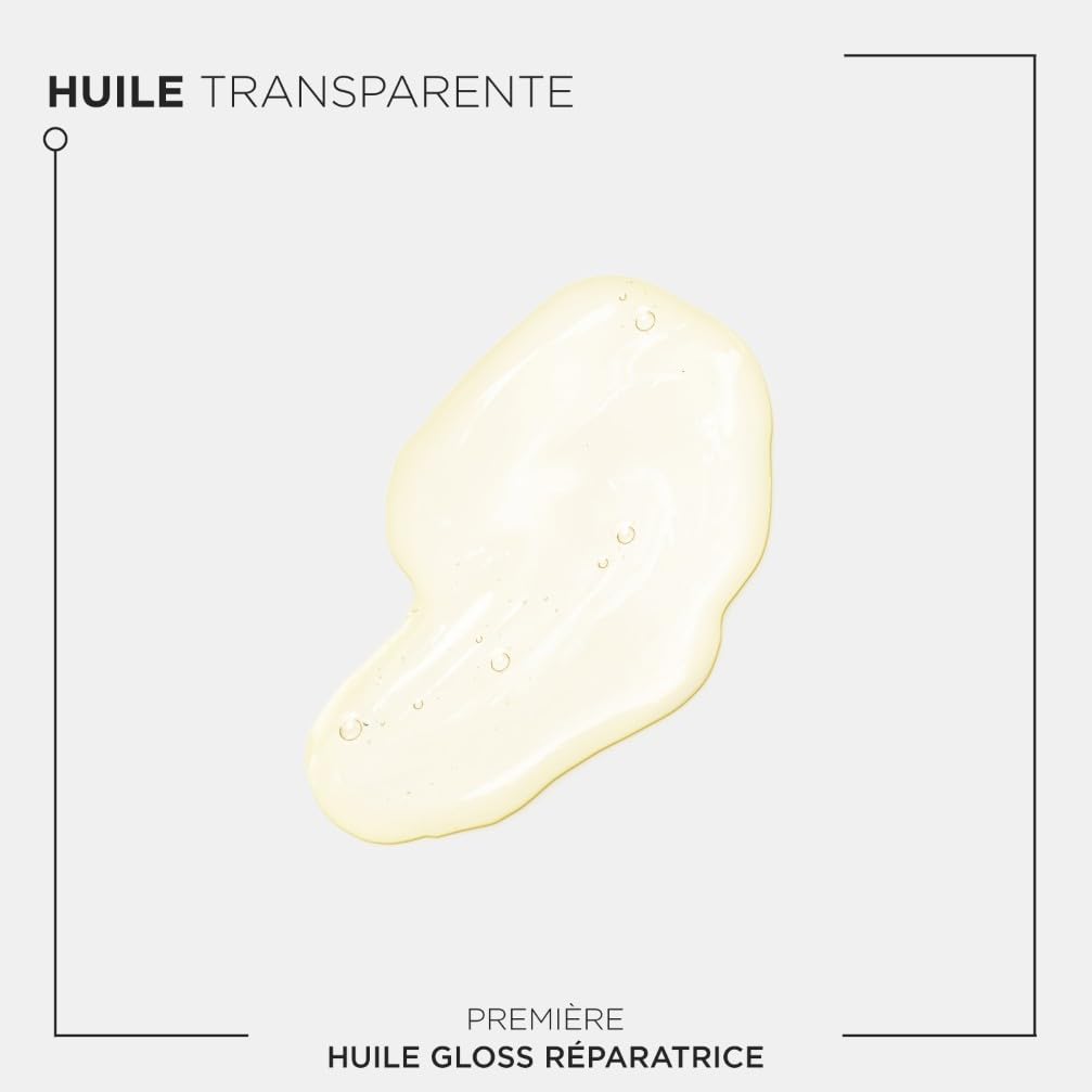KÉRASTASE Première - Huile Gloss Réparatrice Sans Rinçage - Huile Capillaire Anti-Fourches - Répare La Fibre En Profondeur & Ravive L'Éclat - Formule Innovante - Sans Parabène - Cheveux Abîmés - 30 ml