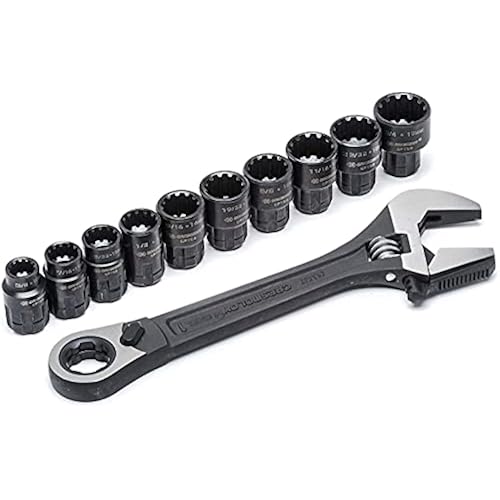Crescent X6 Pass-Thru Adjustable Wrench Set 11 Piece