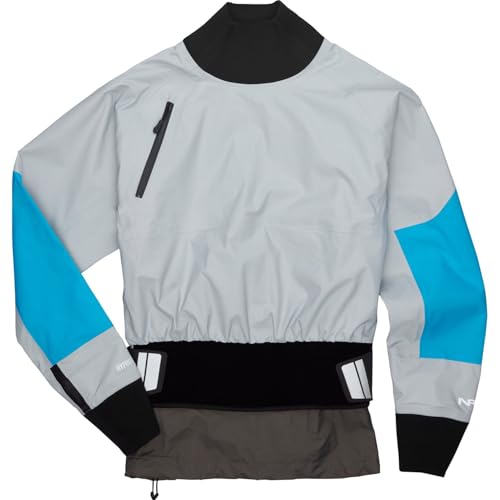 NRS Men's Stratos Semi-Dry Paddling Jacket (US, Alpha, Medium, Regular, Regular, Quarry)