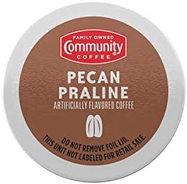 Community Coffee Pecan Praline Flavored 24 Count Coffee Pods, Medium Roast, Compatible with Keurig 2.0 K-Cup Brewers, 24 Count (Pack of 1)