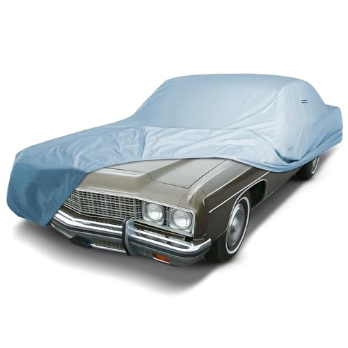 Image of iCarCover Premium Car Cover for 1972-1975 Chevy Bel Air 4-Door Heavy Duty Waterproof All-Weather Automobiles Custom Fit Indoor Outdoor UV Snow Protection Covers with Straps and Bag