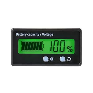 Lcd-batterijcapaciteit-monitor-meter, 12 V/24 V/36 V/48 V loodzuurbatterijstatusindicator, lithium…