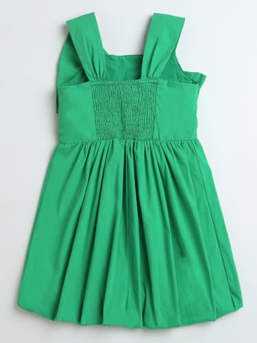 Image of Big Bow Design Sleeveless Dress Girls Summer Frock Clothing