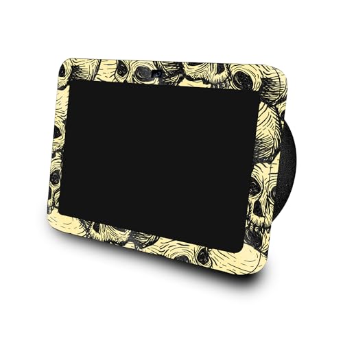 Image of Glossy Glitter Skin Compatible with Amazon Echo Show 8 (3rd Gen, 2023) - Inked Skulls - Premium 3M Vinyl Protective Wrap Decal Cover - Easy to Apply | Crafted in The USA by MightySkins