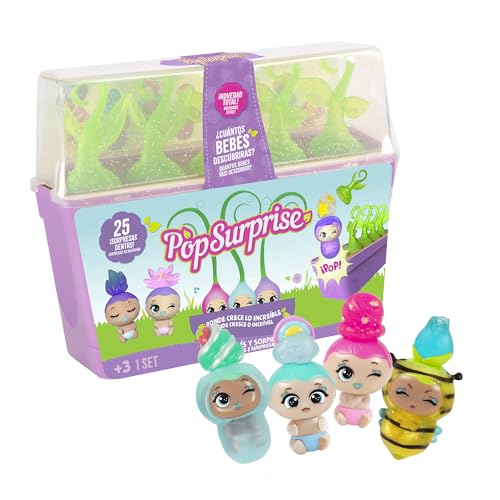Bizak Pop Surprise Mega Set Bebés Y Sorpresas, 5 Cápsulas Con Bebés, Accesorios Y Piscina, Gender Reveal, Disfraces Intercambiables, 50 Para Coleccionar, A Partir De 3 Años 64580002
