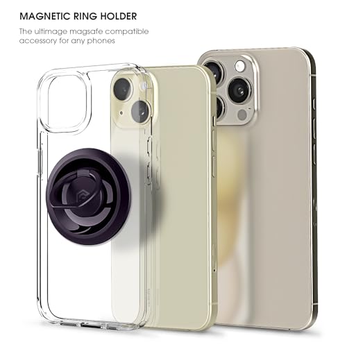 Image of GRIPP Mag Ring Mount MagSafe Ring Holder Compatible with iPhone 15 /14 /13 /12 Series | Adjustable Kickstand Metal Magnetic Mount | MagSafe Accessories | Easily Removable Phone Holder - Purple