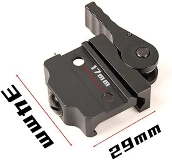 Tactical DBAL A2 D2 Mount QD Quick Release/Detach Mount,Full Metal Optics Laser Sight Mount Adapter Accessories for DBAL PEQ M300/M600 Fit 20mm Picatinny Rail
