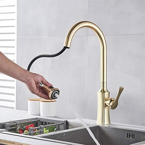 Mitigeur or brossé avec douchette pour simplifier vos recettes de cuisine