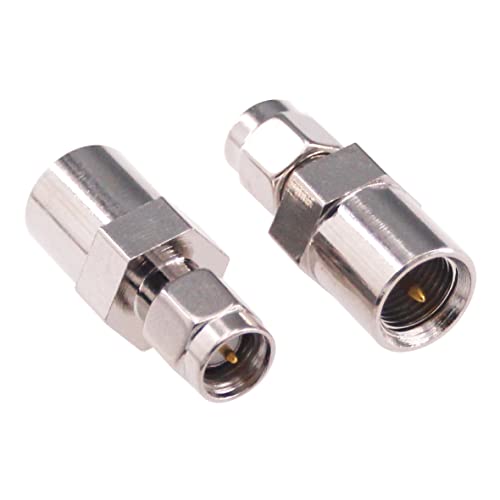 4 adaptadores coaxiales FME macho a SMA macho miniatura 3