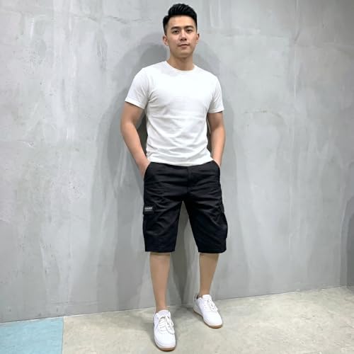 Image of Lymio Men Shorts | Men's Cargo Shorts | Regular Fit Casual Wear Short Pant for Men | Multi-Pocket Lightweight Cotton | Summer & Adventure Ready (SSM-S-05-08)