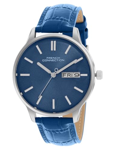 Image of French Connection Versa Blue Round Dial Mens Analogue Watch FCN065UL