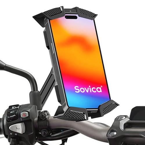 Soporte movil Moto Scooter sujecion al Espejo retrovisor en Acero Inoxidable 360º valido para Smartphones hasta 7.5'