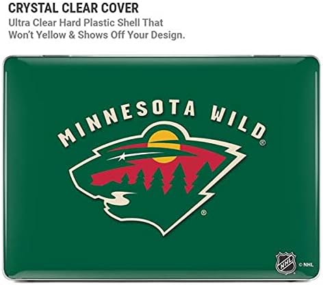 Skinit Case + Skin Compatible with MacBook Air 13in (2020) - Officially Licensed NHL Minnesota Wild Solid Background Design
