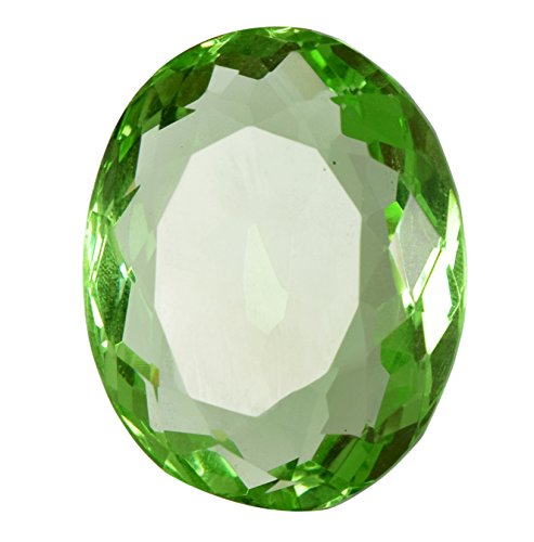 gemhub Attractive Approx 60-70 Ct. Green Amethyst Perfect Oval Cut Loose Gemstone for Jewelry Making BQ-261