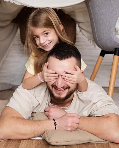 Dad Daughter/Mother Son/Mother Daughter Bracelet Pinky Promise Matching Relationship Friendship Bracelets Birthday Gifts for Women Men Teen Her Him2