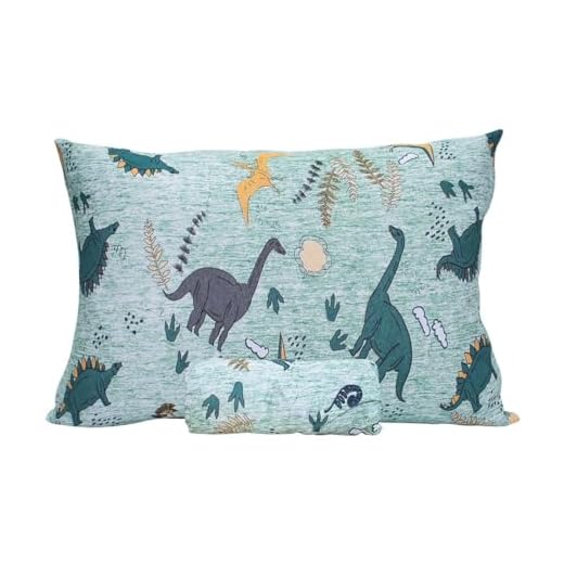 Jogo de Lençol 2 Peças Portallar Doce Vida Kids Dino Selva Verde Solteiro