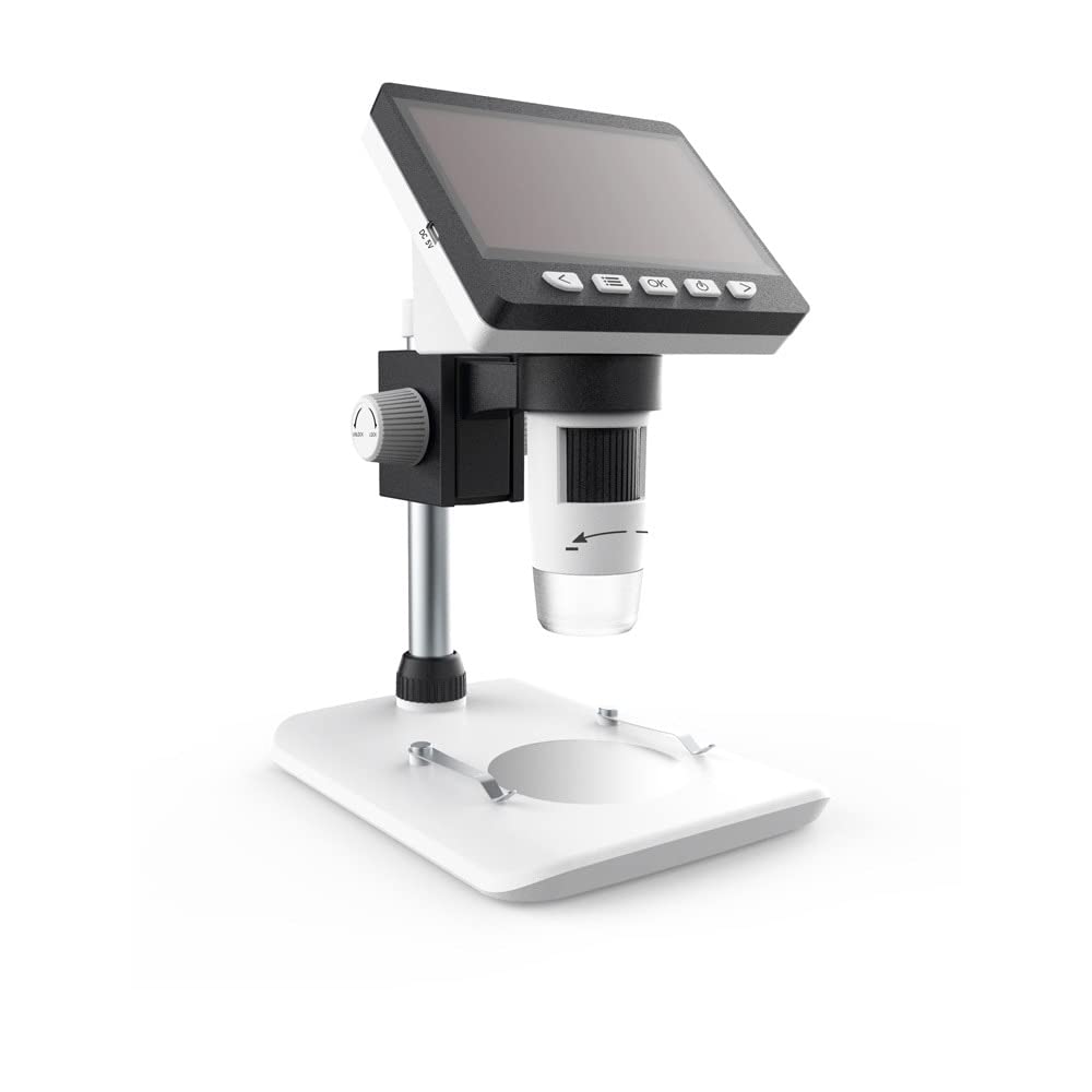 Zestaw Mikroskopowy 1080P 1000X, Mikroskop Elektronowy Z 4,3-Calowym Ekranem Lcd, Lupa Podświetlana Diodami Led, Szkiełka Mikroskopowe Do Naprawy Telefonów Komórkowych,