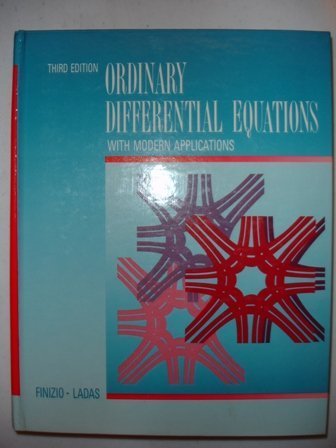 Ordinary Differential Equations With Modern Applications: Finizio, N ...