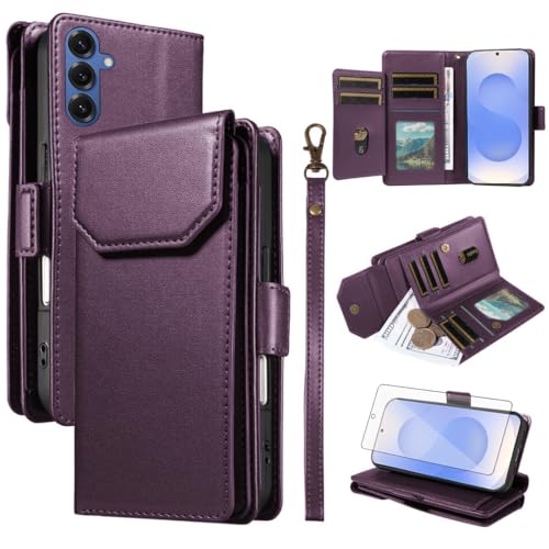 Étui Samsung S25 FE Multi-Fonctions avec Béquille Support et Rabat Porte-Cartes