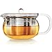 Teabloom Kyoto Tetera y Hervidor 2 en 1 - Apto para estufa y microondas, con filtro de té a granel extraíble - Capacidad de 1-2 tazas / 350 ml
