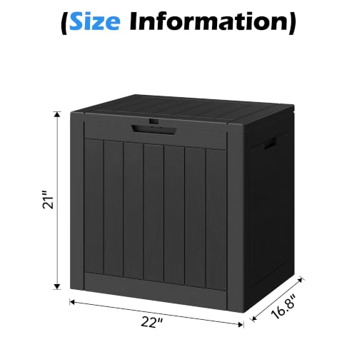 Image of Outdoor Storage Box Waterproof, 35 Gallon Deck Box for Patio Storage