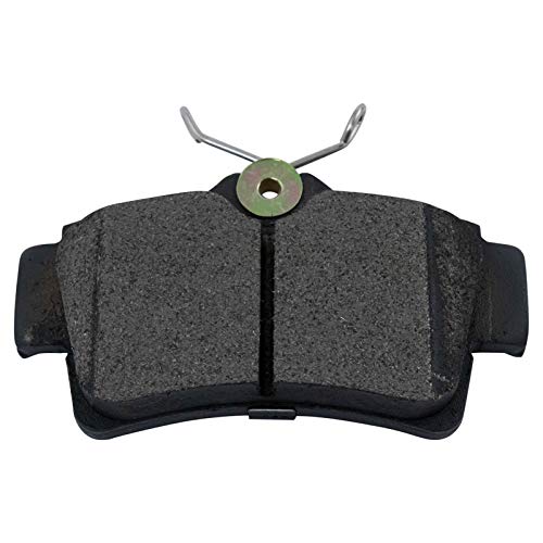 Image of TRQ Rear Brake Pad and Rotor Set Semi Metallic G Coated Vented Rotors Compatible with 1994-2004 Ford Mustang
