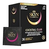 SKYN Cocktail Club Flavored Latex-Free Lubricated Condoms, 36 Count