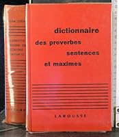 Dictionnaire des Proverbes Sentences et Maximes B005O3ZHA6 Book Cover