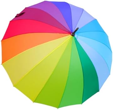 80 km/u - Paraplu Opvouwbaar Automatisch Openen en Sluiten - Opvouwbare Paraplu Vouwparaplu Sterk Stevige - Winddicht Windbestendig Windproof - Klein Compact Auto - Regenboog