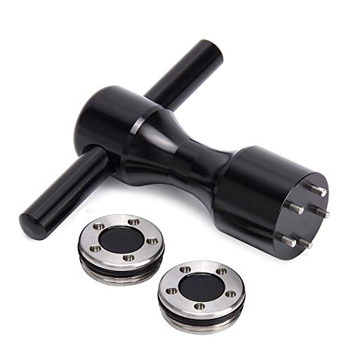 TOBWOLF 2 x 20g Golf Custom Weights + Wrench, 5 Pin Golf Putter Screw Wrench Tool for Titleist Scotty Cameron California My Girl Golo Newport