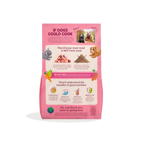 Edgard & Cooper Hundefutter Puppy Getreidefrei für Medium Welpen (1kg), frische Ente & Huhn, ausgewogene Rezeptur speziell für Welpen, mit Karotte, Kurkuma, Thymian und Birne, nie Fleischmehl