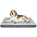 JOEJOY Hundematte, Orthopädisches Hundebett Memoryschaum Hundekissen Atmungsaktivem Hundesofa Hundehaus Waschbar Hundematratze für Mittelgroße Kleine Hunde - 74 x 46 x 8 cm (S), Grau