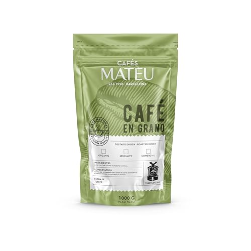 Café de especialidad de COLOMBIA | ORGÁNICO | CAFÉS MATEU | Specialty Coffee | 84 puntos SCA | En GRANO 1 Bolsa de 1 kg | Arábica Sostenible