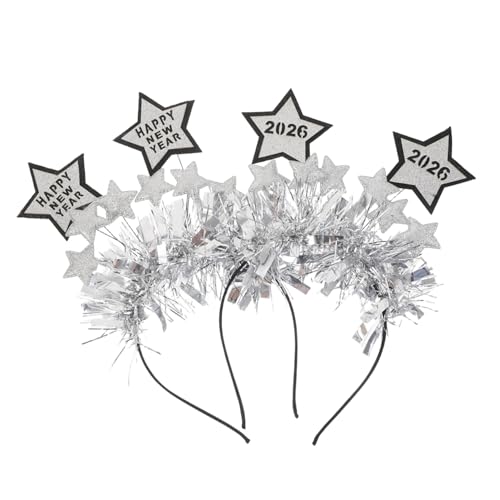 Serre-tête ajustable étoiles paillettes pour photos Nouvel An