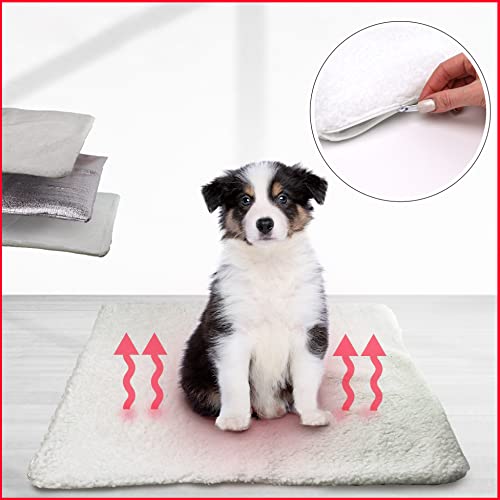 DIVCHI Pets Self Heating Bed Soft Warm Self Warming Pet Pads Thermal Self Heated Cat Dog Blanket Heat Pad Cushion Washable Mat for Indoor Cats Kitten & Puppy - Image 3