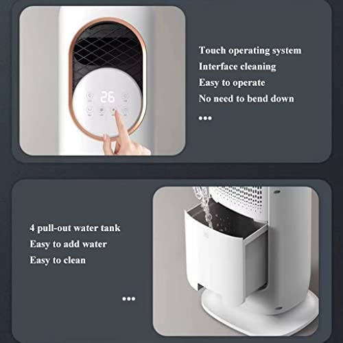 Bladeless Fan, Portable Indoor Tower Fan, Home Floor Cooling Air Conditioning Fan, Remote Control Touch Cycle Water Cooling Fan #TOP4